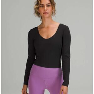 Lululemon Align Long Sleeve Shirt Black – Estimated Size 10 -NWOT